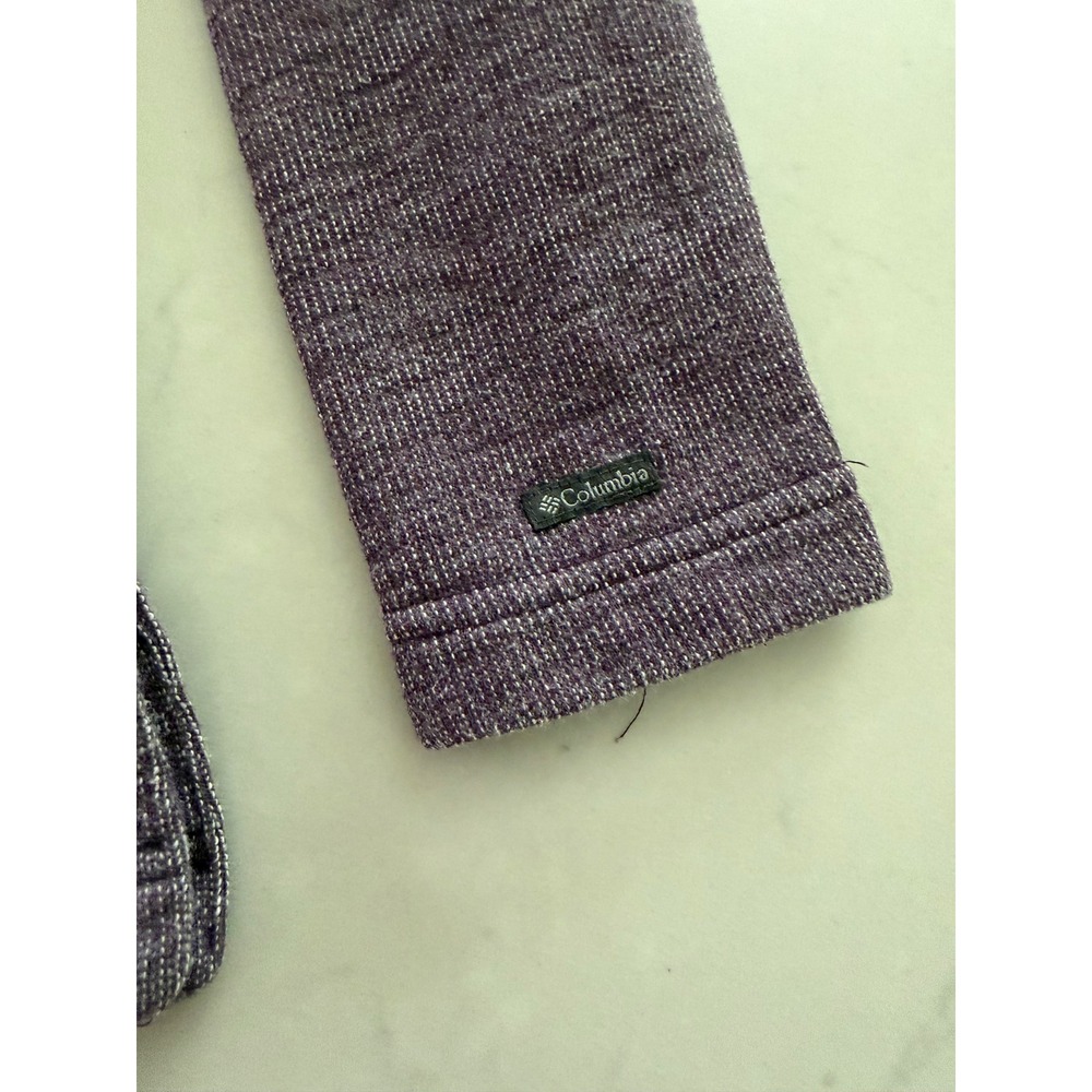 Columbia Womens Purple Marl Crewneck Sweatshirt Long Sleeve XL2464 XS - Picture 6 of 9